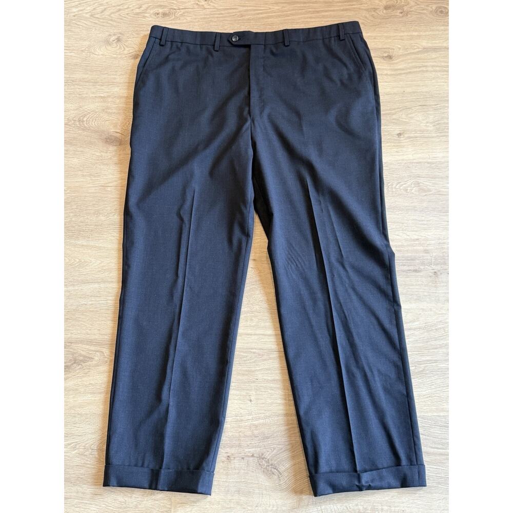 New Hart Schaffner Marx Chicago Fit Performance Comfort Wool Blend Pants 41x31